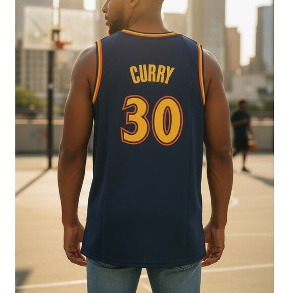 NWT ~ Men's STEPHEN STEPH CURRY 30 Golden State Warriors Basketball Jersey ~ 3XL - Picture 1 of 2